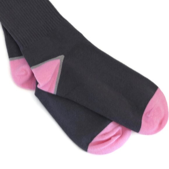 Victoria's Secret PINK Knee High Socks Grey Pink NWOT OS RARE - Picture 8 of 8